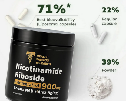 Regenerador celular Life Extension NAD+ y Resveratrol Elite, nicotinamida ribósido, trans-resveratrol, quercetina, fisetina, para longevidad, energía y estrés oxidativo, el Verdad potenciador de NAD+ Health Paraiso Research