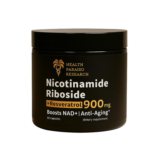 Health Paraiso | Nicotinamide Riboside + Resveratrol 900mg | 80 Cápsulas